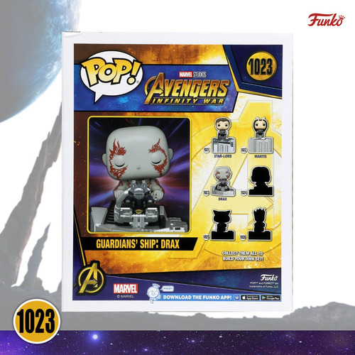 Funko Pop Drax En Benatar #1023 Marvel Avengers Deluxe