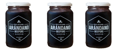 Dulce Artesanal De Arandanos - Beepure 450 Grs X 3 Unidades