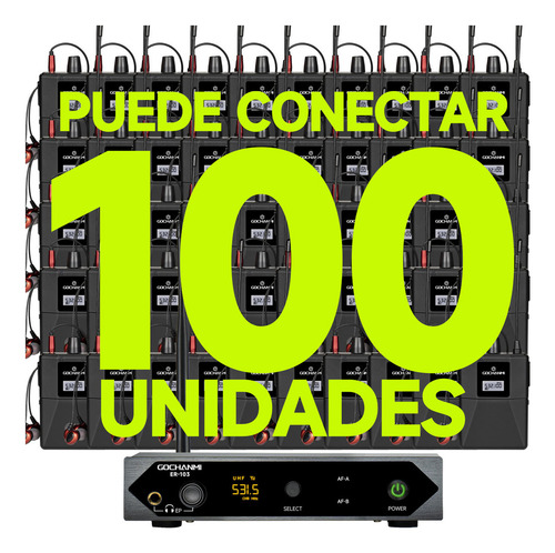 Sistema Monitoreo Gc Er103 De 1 Canal Mono Con 6 Receptores