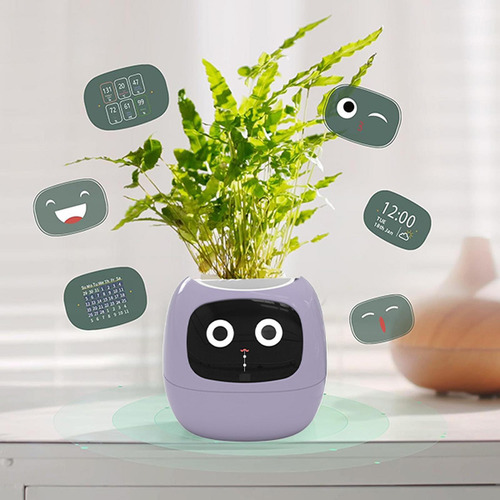 Robot Jardinera Inteligente Lindo Robot Planta Inteligencia