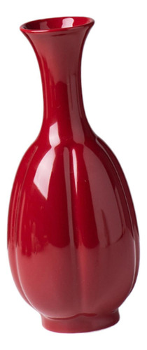 Jarrón De Cerámica Roja Tall Tall Vase Decorativo Vasaje