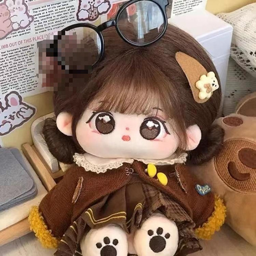 Muñeca De Algodón De 20 Cm, Linda Muñeca De Peluche