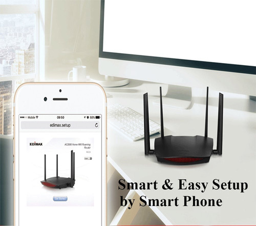 Edimax Ac2600 Gigabit De Doble Banda Mu-mimo Router, Compati