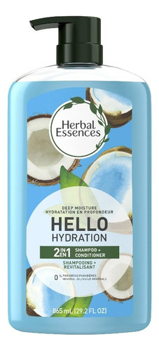 Hello Hydration 2 En 1 Coco 865ml | Shampoo + Acondicionador
