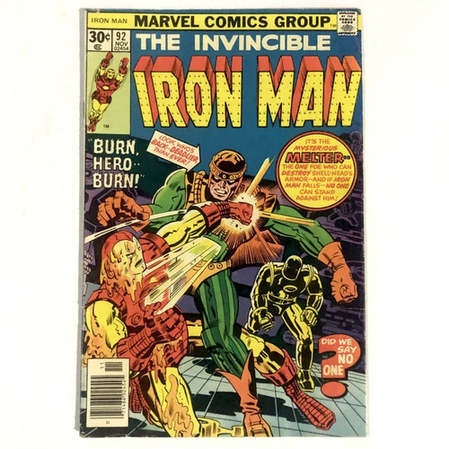 The Invincible Iron Man #92 - Marvel Comics 1976 Inglés