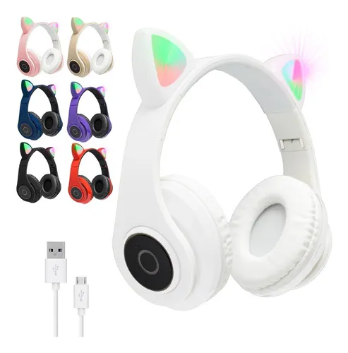 Auriculares Infantiles Orejas Conejo Niños Popit Bluetooth