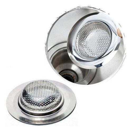Ralo Para Pia Grande Em Inox Borda Larga 11cm Resistente