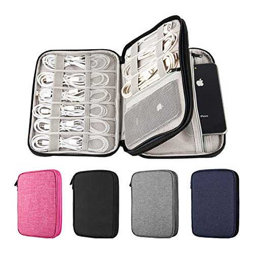 Electronics Organizer, 2 Layer Electronic Accessories O...