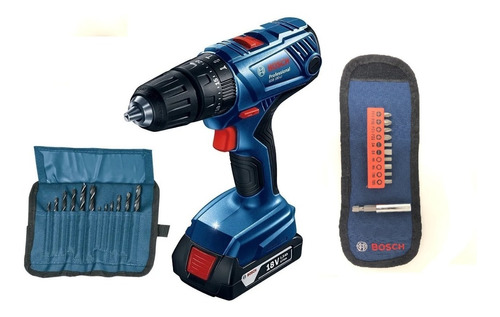 Taladro Percutor Bosch 18 V Gsb 180-li  18v + Set 23 Acces