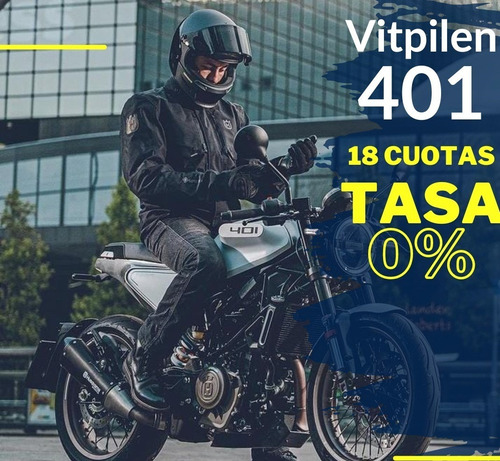 Imagen 2 de 20 de Husqvarna Vitpilen 401 Anticipo + 18 Cuotas Sin Interés