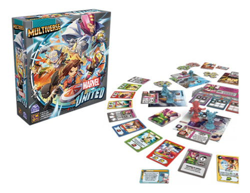 Marvel United Multiverse - Jogo De Tabuleiro Galápgos