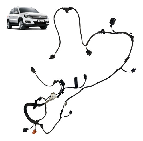 Chicote Sensor Estacionamento Tiguan Traseiro 2011 2014