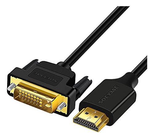 Soeybae Cable Adaptador Direccional Dvi A Hdmi De 3 Pies, 4k