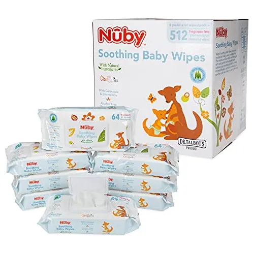 Las Toallitas Calmantes Ultra Premium Para Bebés Nuby's Natu