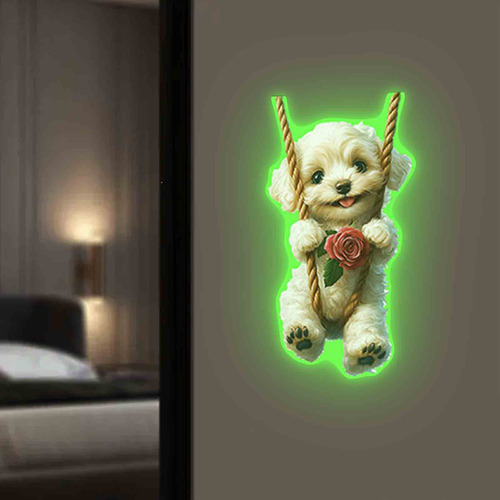 Pegatinas Decorativas Con Enchufe Luminoso D, 5 Piezas, Para