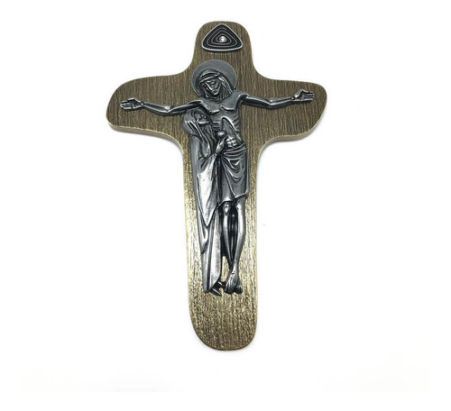 Crucifixo Cruz Da Unidade Parede Prata Velha 21 Cm