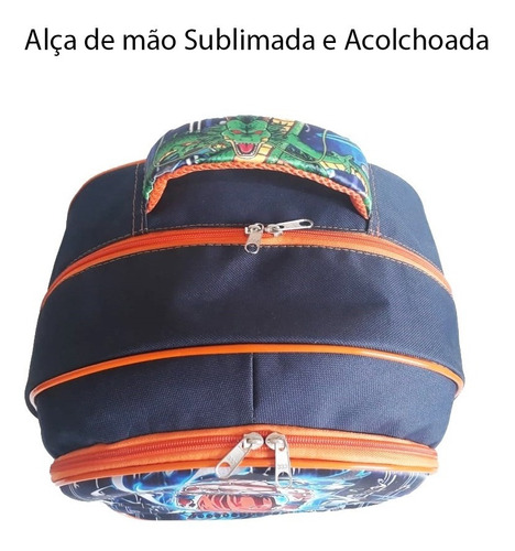 Kit Mochila De Costas Dragon Ball Instinto Superior Tam G