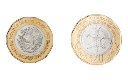3 Monedas De 20 Pesos Heroico Colegio Militar Bicentenario 