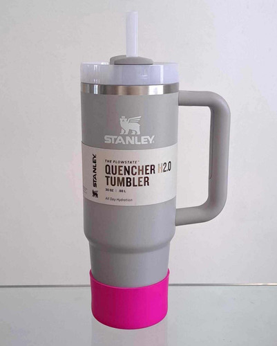 Stanley Quencher 30oz Vaso Taza Mug Termo Asa Con Funda Prot Ceniza - Magenta Quencher