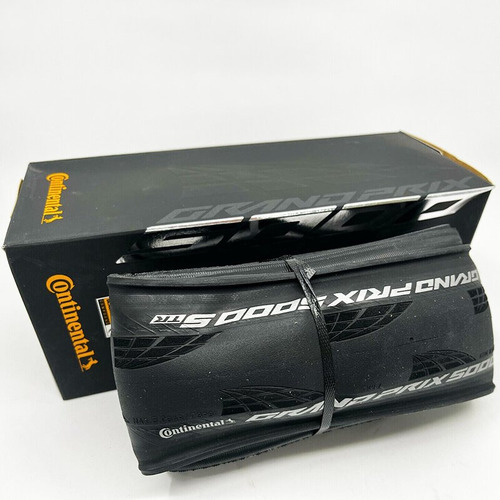 Neumático Continental Grand Prix 5000 700x28 S Tr Tubeless 220tpi, color negro