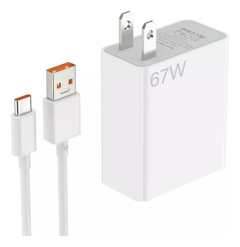 Cargador Original Xiaomi 67w Para Mi 11 Ultra + Cable Tipo-c