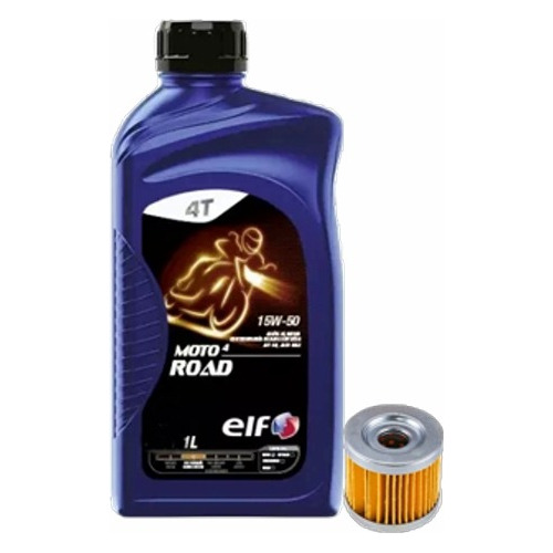 Kit Service Filtro Aceite Suzuki En Gn 125 + Elf 15w50 Semi