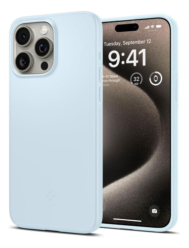 Funda Spigen Thin Fit Funda P/ iPhone 15 Pro Max Azul Mudo