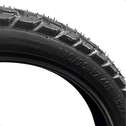 Pneu traseiro Robust Vités com câmara Nxr/xre/crf 110/90-17
