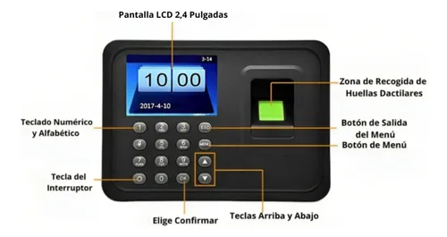 Reloj Control Asistencia Huella Digital Biométrico Sxc-08049