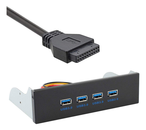 Jser Usb 3.0 Hub 4 Puertos Panel Frontal Hub A Placa Base