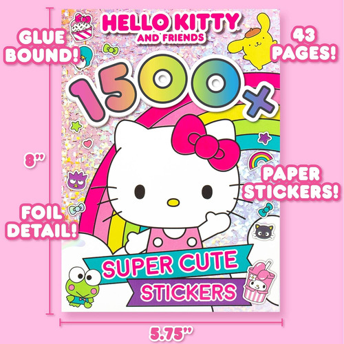 Libro De Pegatinas Hello Kitty Con Más De 1500 Stickers