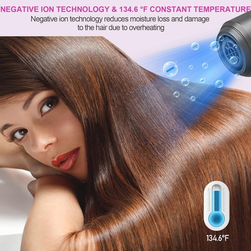 Secador De Pelo Karrong Ionic 1800 W Con Motor De Corriente