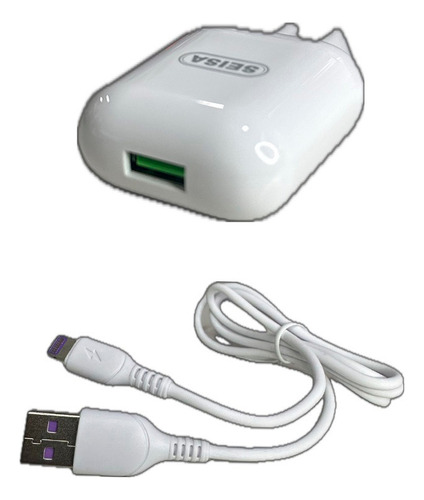 Cargador Para iPhone/ iPad 1mt Seisa V-10 Ip 2.1a