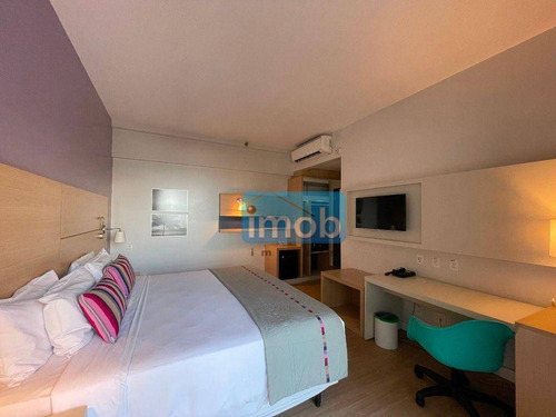 Imagem 25 de 30 de Flat Com 1 Dormitório À Venda, 34 M² Por R$ 530.000,00 - Pompéia - Santos/sp - Fl0044