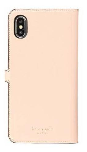 Spade New York Flower Hardware Rose iPhone XS Wrap Folio