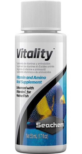 Seachem Vitality - Vitamina Completa Peixe Marinho 250 Ml.