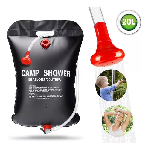 Carpa Baño Camping Vestidor Portatil + Ducha Camping Solar