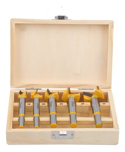 Kit De Taladrado Con Punta, 5 Piezas, Para Fresar Madera Con