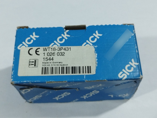 Sensor Sick Wt18-3p431 Nu. 1026032 Nuevo Garantizado (Usado)