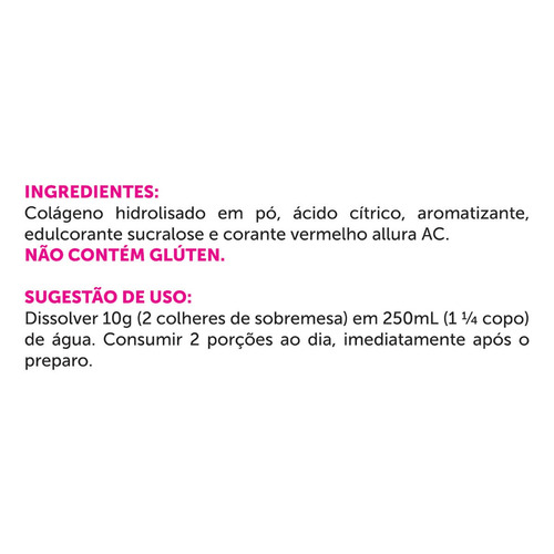 Colageno Foods Powder 200g Morango - 2x Frete Grátis!