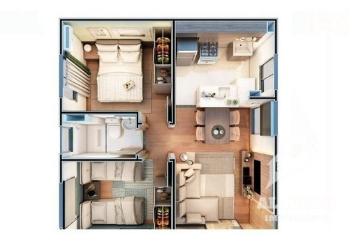 Apartamento Com 2 Quartos Para Comprar No Três Barras Em Contagem/mg - Nz37