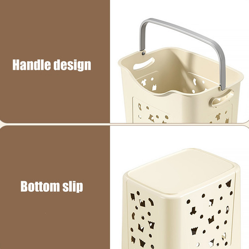 Cesta De Plástico Para Ropa Sucia, Baño, Dormitorio