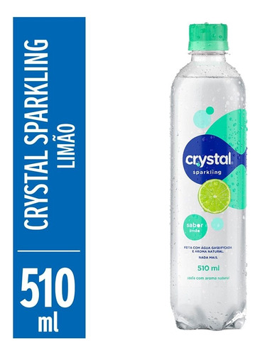 Água Saborizada Limão Crystal Sparkling 510ml