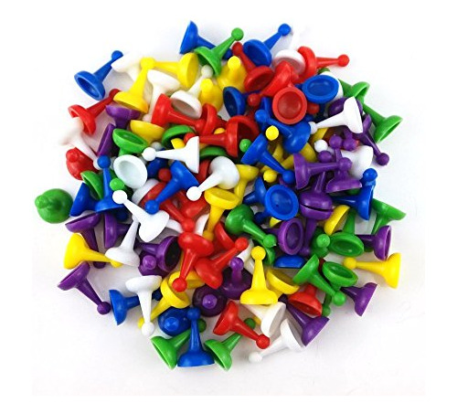 Honbay 120pcs Piezas De Peones Multicolor Para Juegos Bg7fg