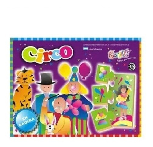 Juego Circo Asociacion En Madera Gordillo .. En Magimundo !!