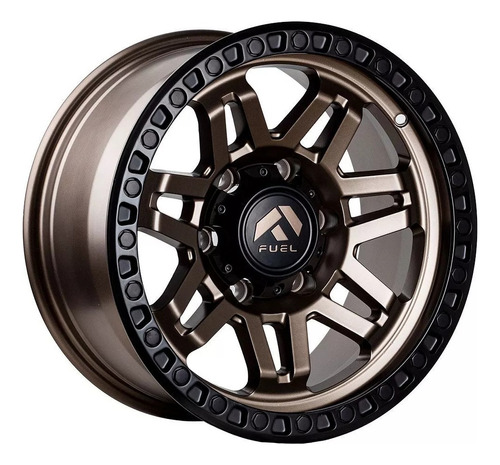 Llantas 16x8 6x139.7 Et0 Fuel Matte Bonze Black 8853 (set 4