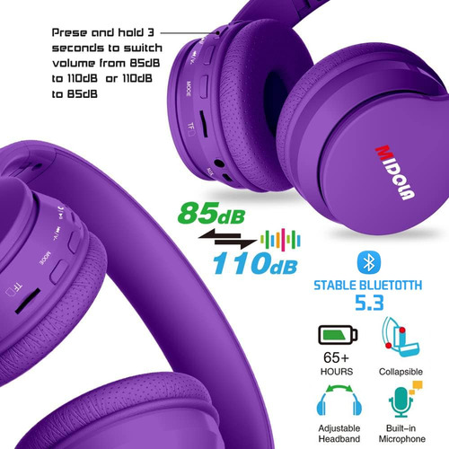 Auriculares Inalámbricos Bluetooth Para Niños Midola Volume