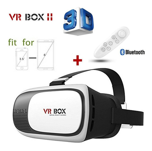 Gafas 3d Realidad Virtual Smartphone + Control Bluetooth +ob