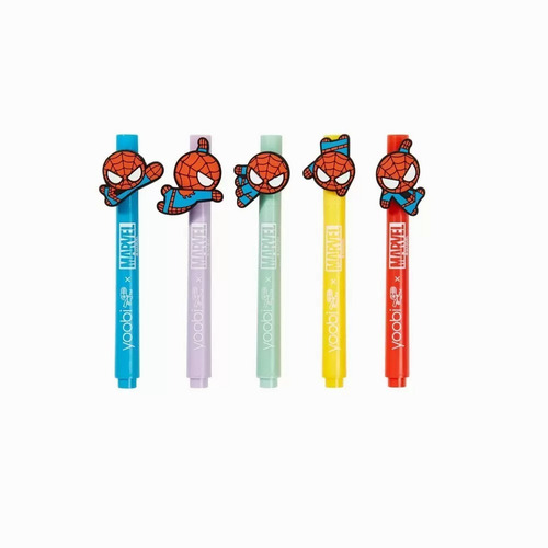 Yoobi Marvel Mini Rotuladores Multicolor Spider