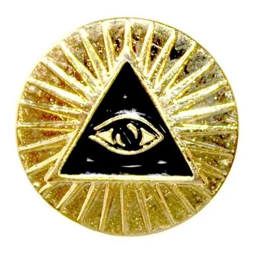 Pin Ojo Que Todo Lo Ve - Dorado - Masón, Masonería